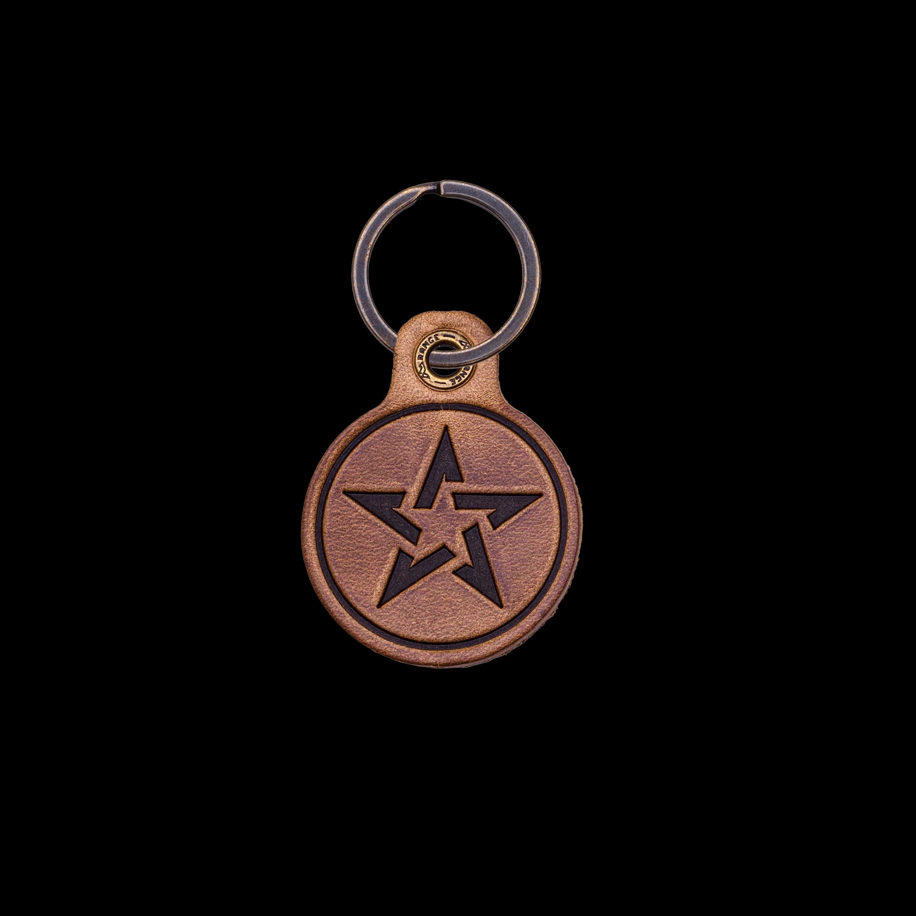 Staccato Leather Keychain
