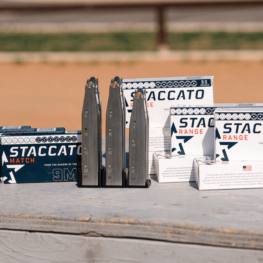 Staccato Match + Range Ammo & 3 Mag Bundle