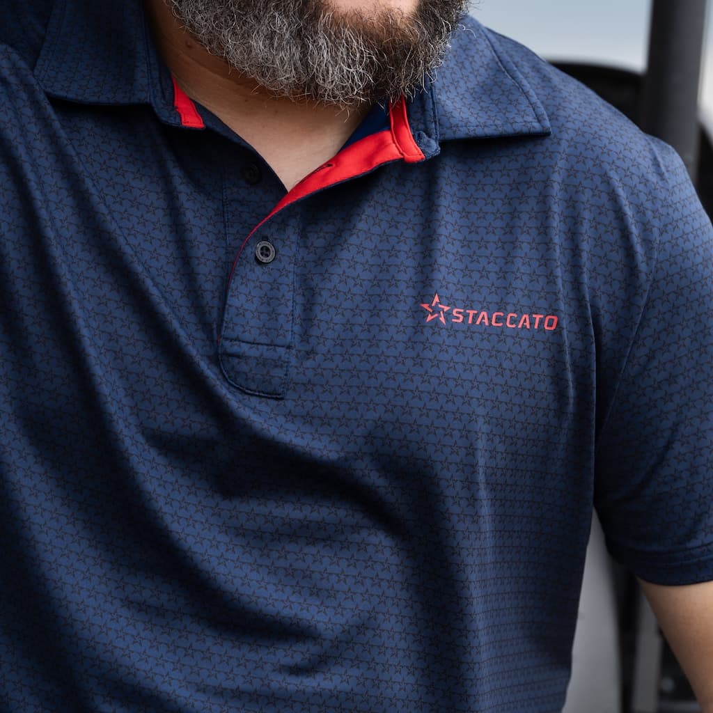 Staccato Performance Polo Navy Blue
